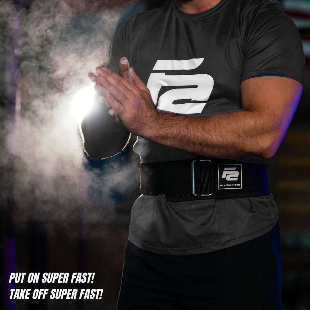 Wrist wraps, self locking belt, Knee Sleeves (Neoprene)