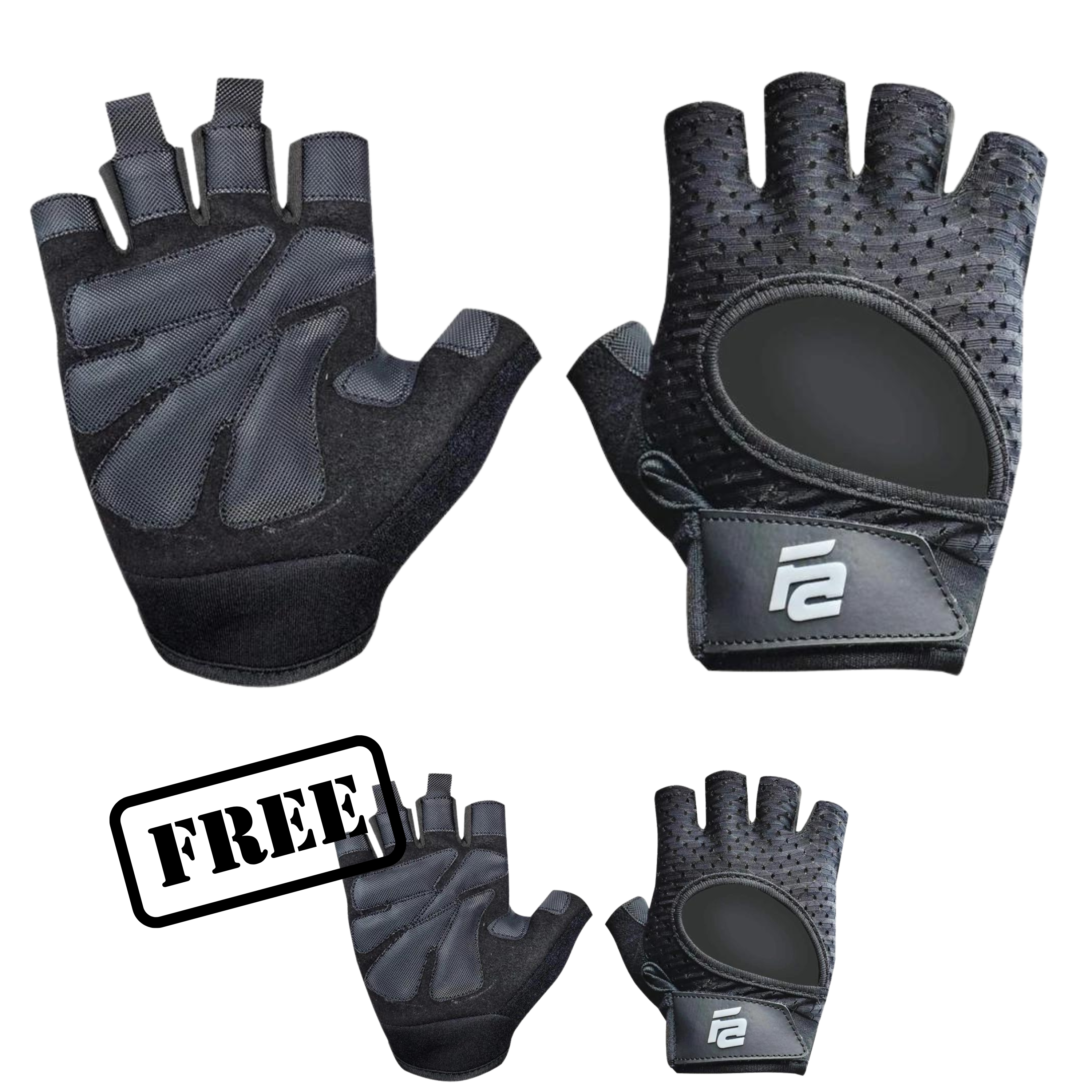 BP - Buy 1 Get 1 - 2.0 Weight Lifting Workout Gloves No Wrist