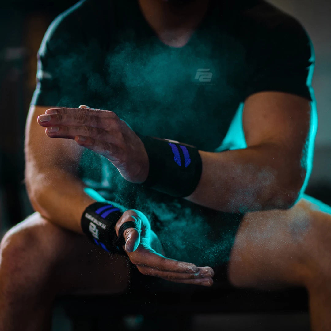 Wrist wraps, self locking belt, Knee Sleeves (Neoprene)