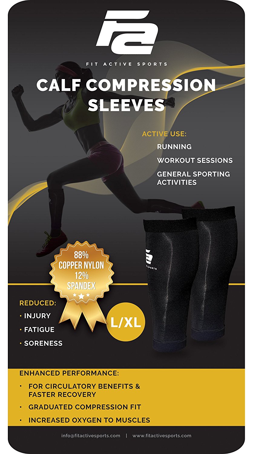 Copper Calf Compression Sleeves