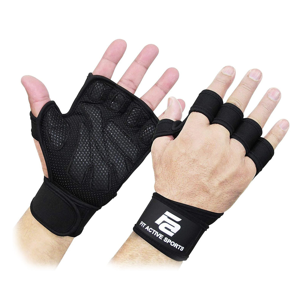 Buy 1 Get 1 Ventilated Weight Lifting Workout Gloves With Wrist Wraps