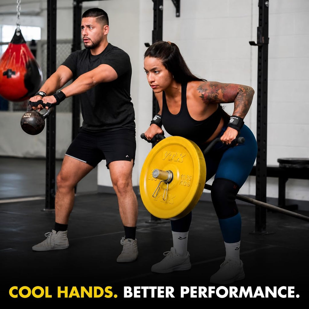 Ventilated Weight Lifting Workout Gloves With Wrist Wraps