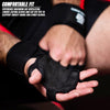 Fit Active Sports 2.0 Ventilated Weight Lifting Gloves with Wrist Wraps