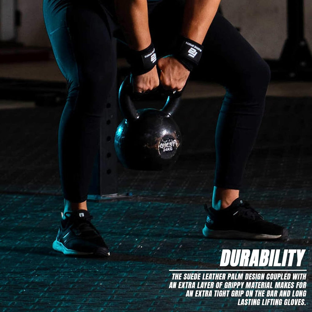Fit Active Sports 2.0 Ventilated Weight Lifting Gloves with Wrist Wraps
