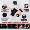 Fit Active Sports 2.0 Ventilated Weight Lifting Gloves with Wrist Wraps