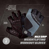 Fit Active Max Grip Weightlifting Workout Gloves