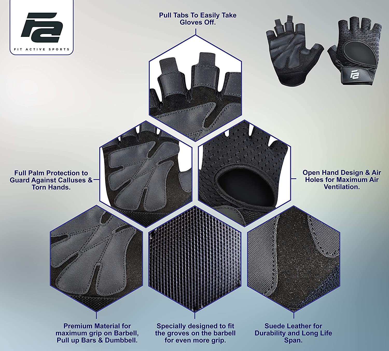 Buy 1 Get 1 - 2.0 Weight Lifting Workout Gloves No Wrist