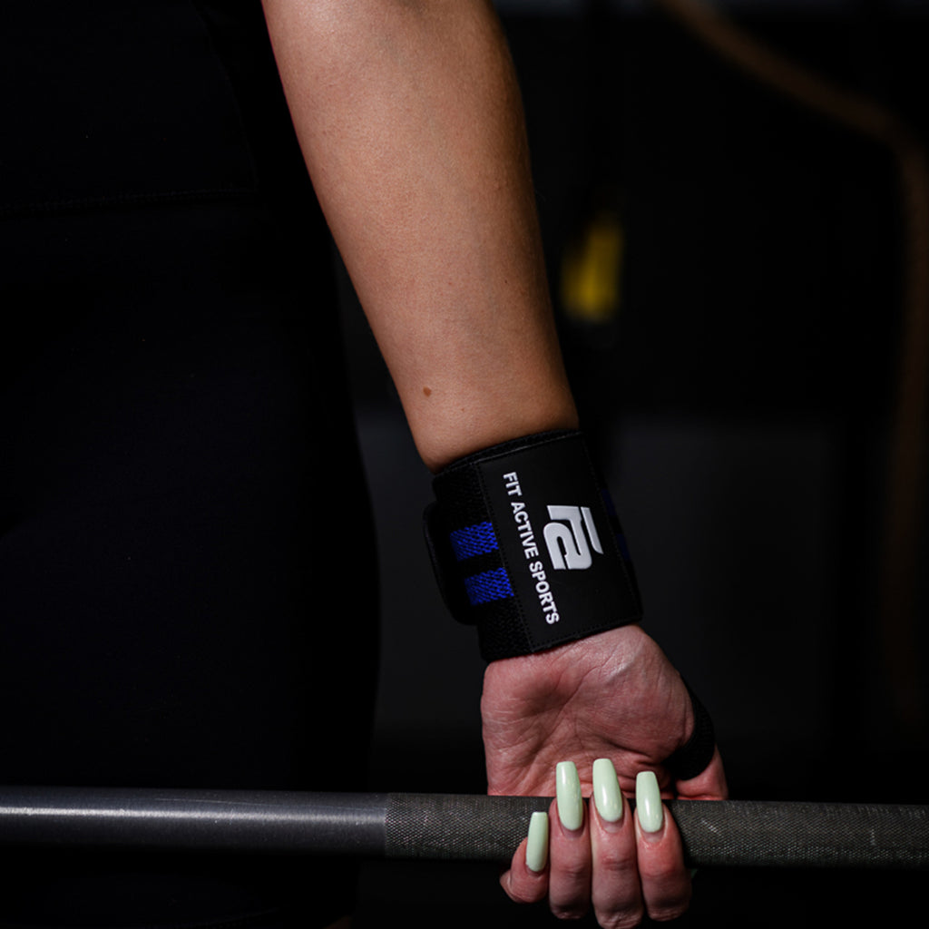 Fit Active Sports Wrist Wraps - 18" Weight Lifting Wrist Supports